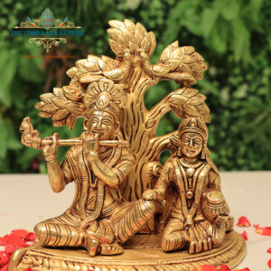 Sitting Radha Krishna <br>With Kalpravruksh