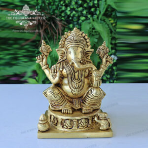 7 Inch Ganesh On Base <br> With Kalash (Big)