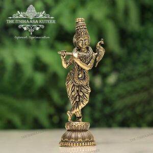 5.5 Inch Lord Krishna <br> With Peacock