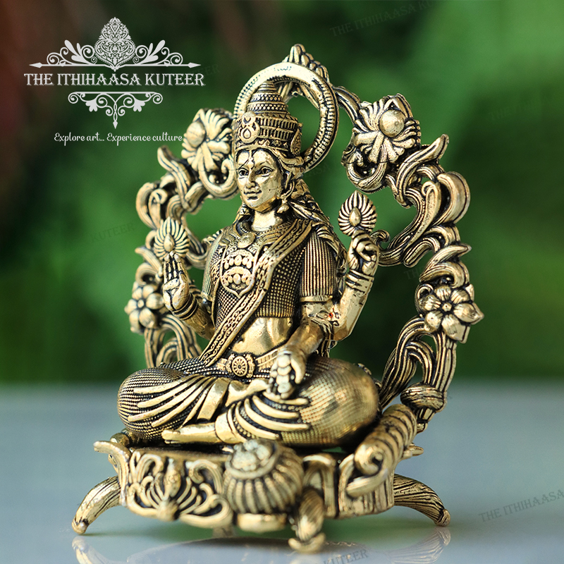 Laxmi Devi With<br> Floral Frame