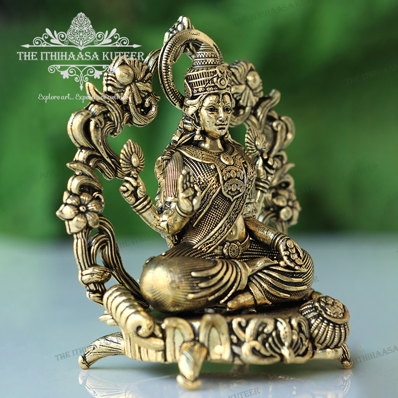 Laxmi Devi With<br> Floral Frame