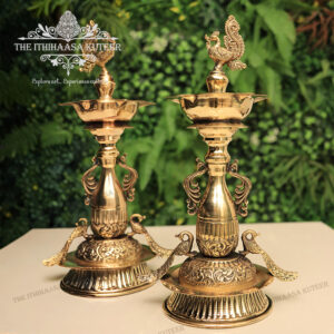 Peacock Oil Lamps<br> Set