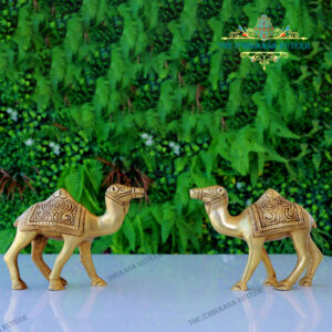 Brass Camel <br>Figurines (Set of 2)